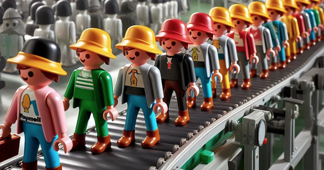 Toy factory production line