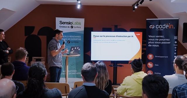 Photo speaker meetup AI Symfony