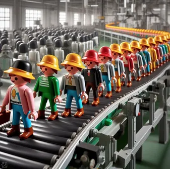 Toy factory production line