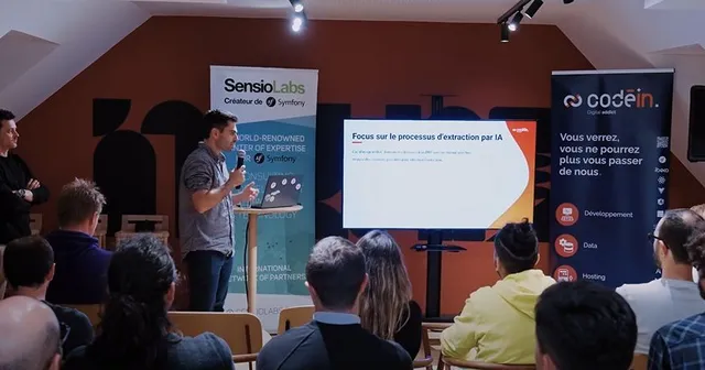 Photo speaker meetup AI Symfony