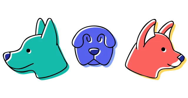 3 dog heads