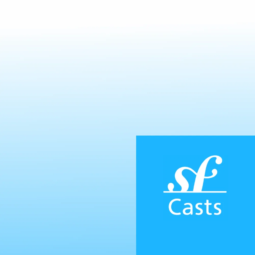 Light blue gradient background with the SymfonyCasts logo